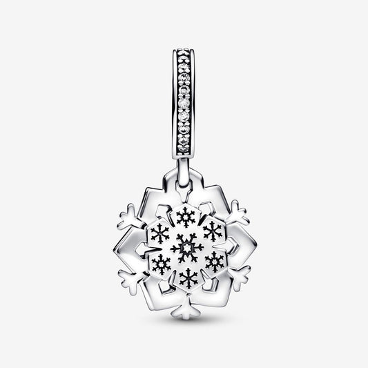 Charm Floco de Neve Duplo