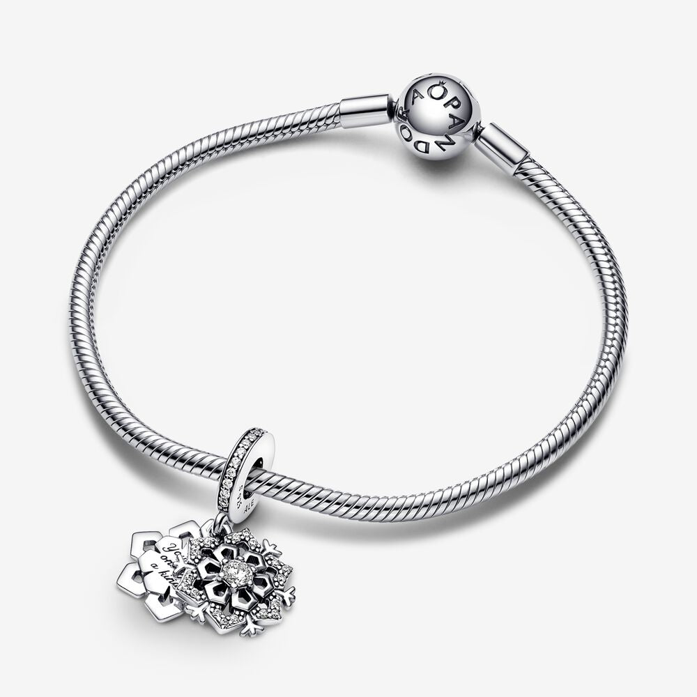 Charm Floco de Neve Duplo