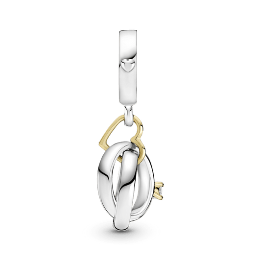 Charm Pendente Alianças de Casamento