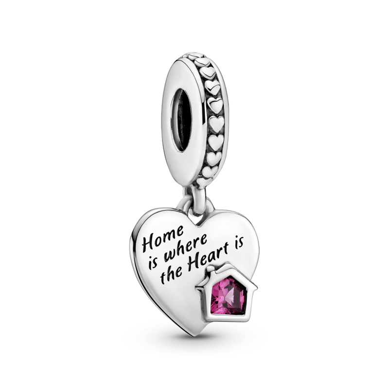 Charm Pendente De Coração Amo Meu Lar