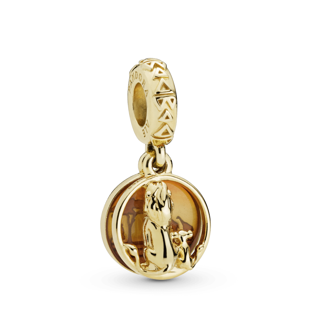 Charm Pendente Simba e Mufasa - Rei Leao