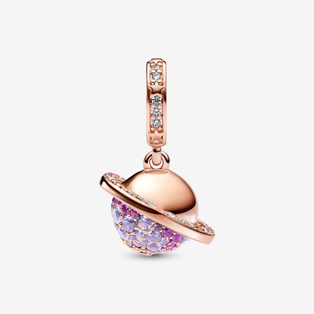 Charm Planeta Saturno Brilhante