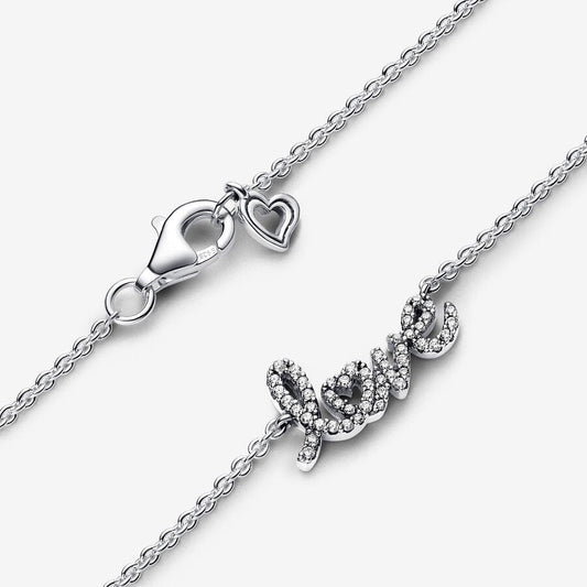 Colar Espumante Escrito à Mão Love Collier