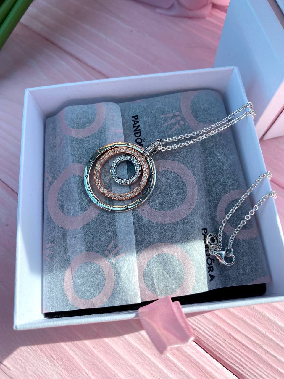 Colar Signature Circulo Em Dois Tons