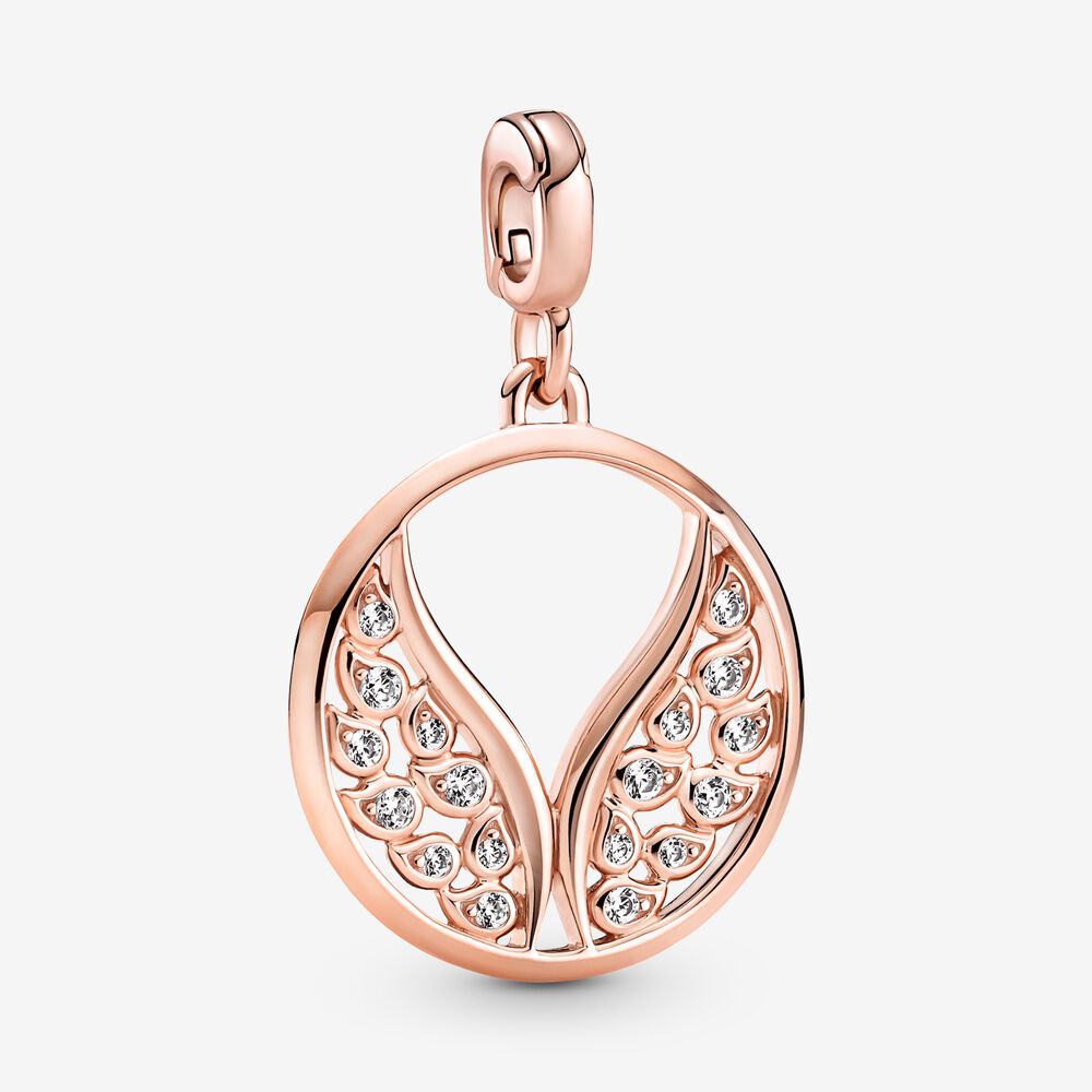 Mini Charm Medalhão Asas Ardentes