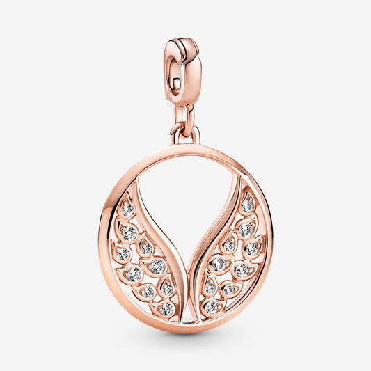 Mini Charm Medalhão Asas Ardentes
