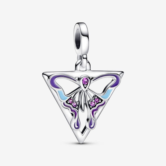 Mini Charm Medalhão Borboleta
