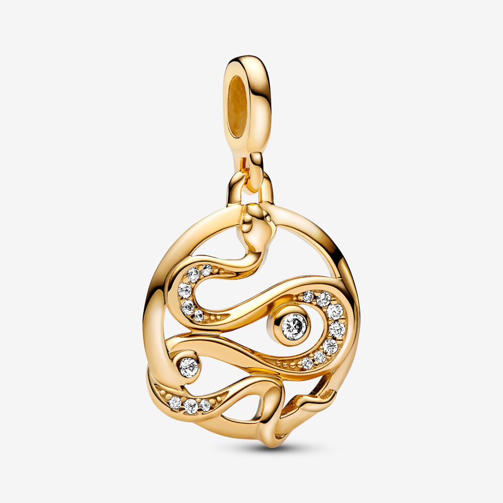 Mini Charm Medalhão Cobra
