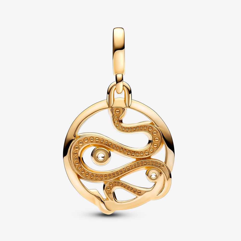 Mini Charm Medalhão Cobra