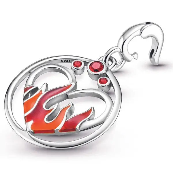 Mini Charm Medalhão Fogo Ardente
