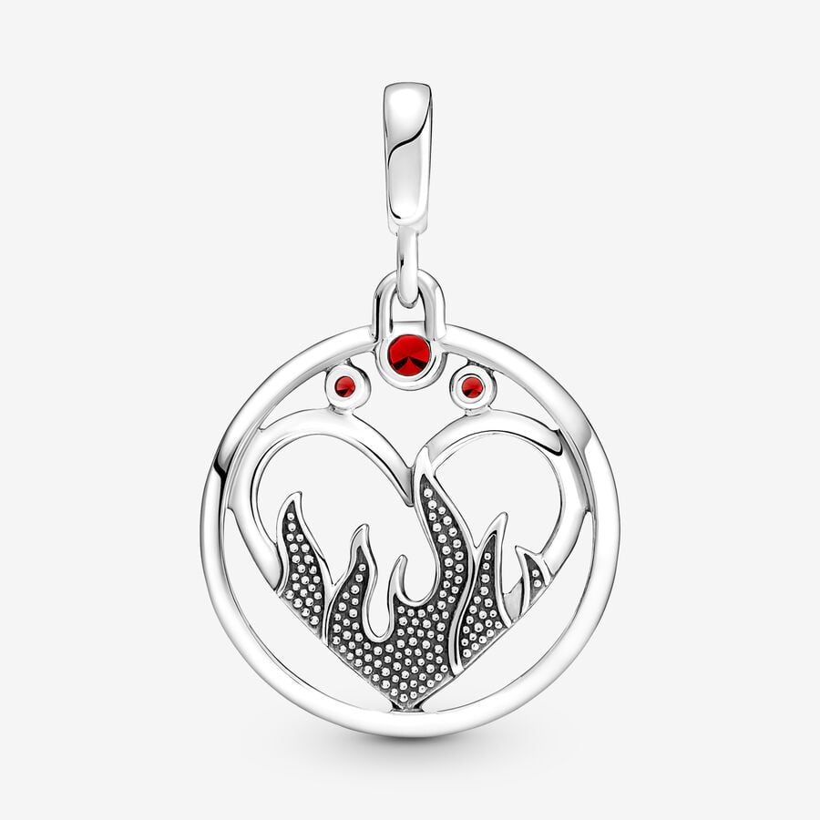 Mini Charm Medalhão Fogo Ardente