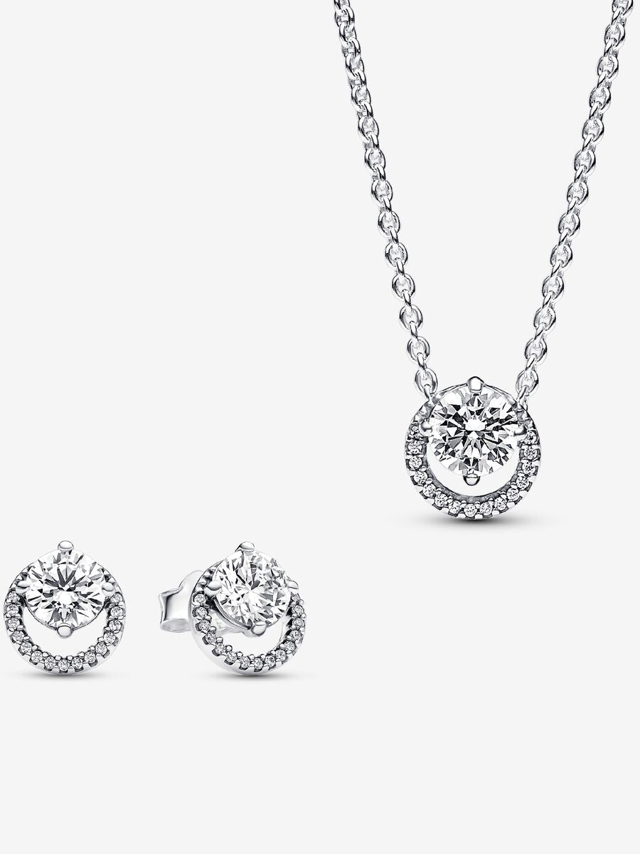 Conjunto de Presente Halo Redondo Brilhante