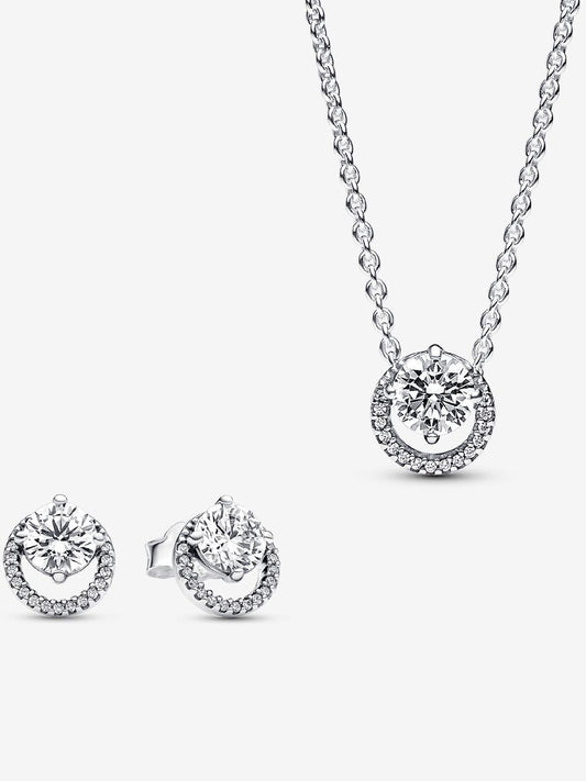 Conjunto de Presente Halo Redondo Brilhante
