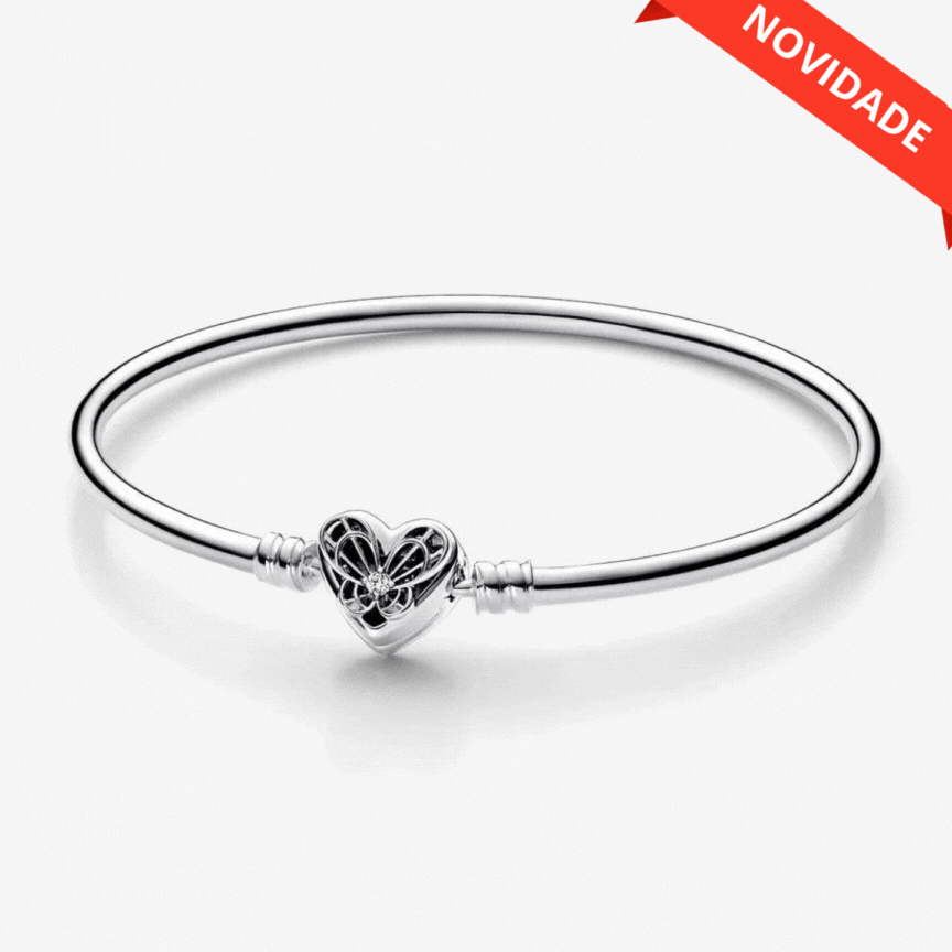 Pulseira Moments Coração e Borboleta