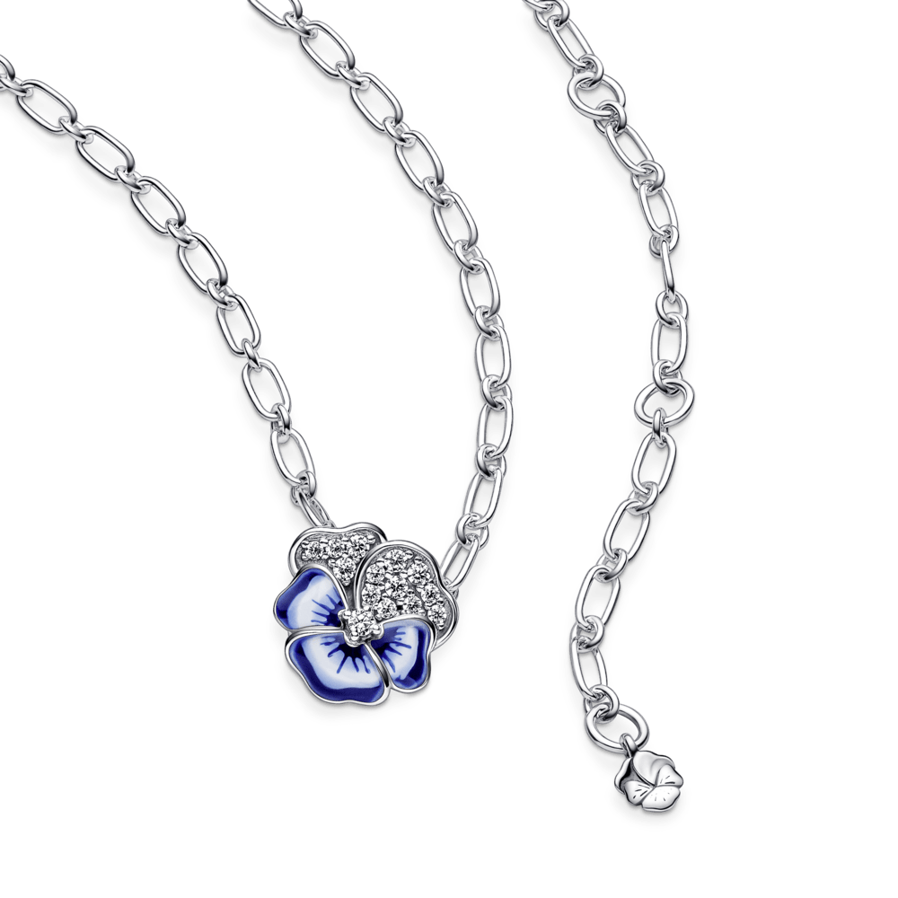 Colar Amor-Perfeito Azul