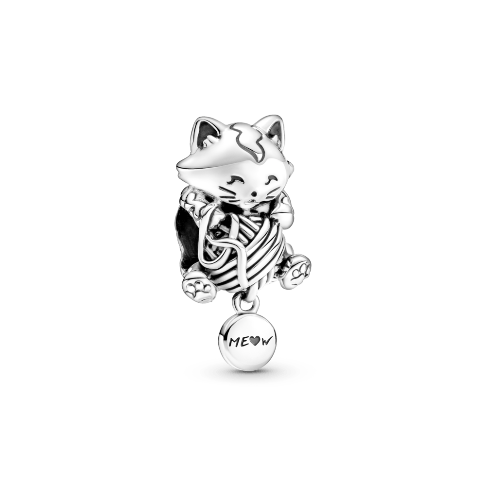 Charm Gatinho com Novelo de Lã
