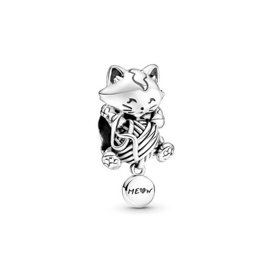 Charm Gatinho com Novelo de Lã