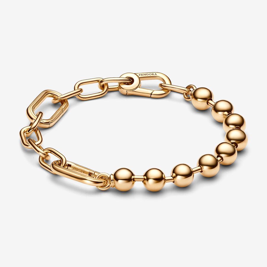 Pulseira Contas e Link
