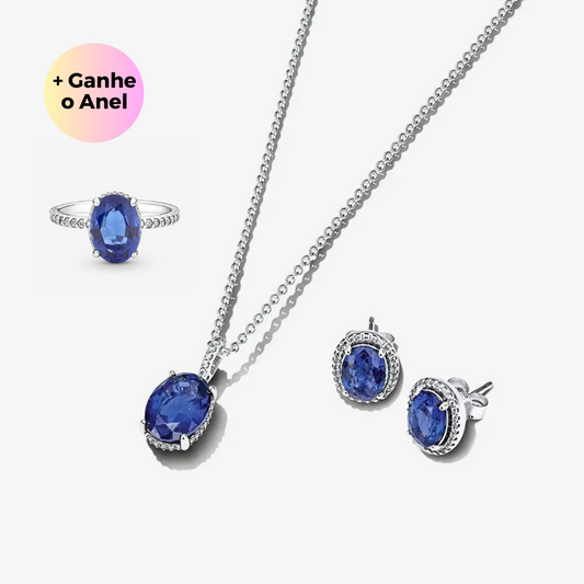 Conjunto Halo Brilhante (Ganhe o anel)