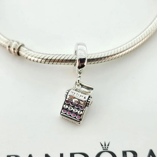 Charm Pendente Maquina De Escrever
