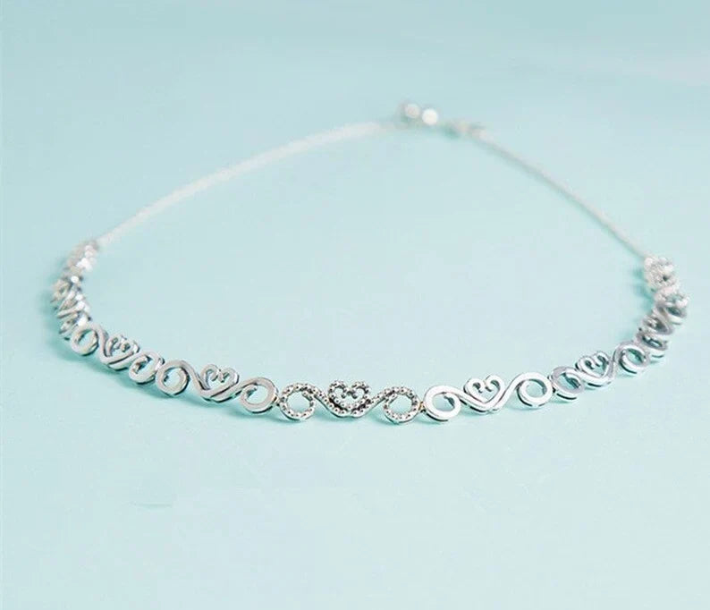 Colar Choker Coração Romântico