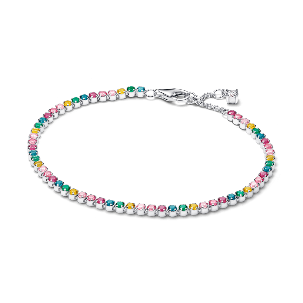 Bracelete De Prata Riviera Colorido
