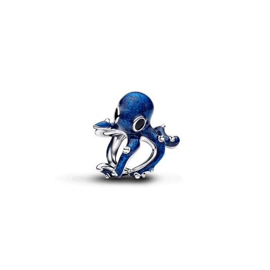 Charm Prata Polvo Azul Brilhante