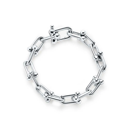 Pulseira de Elos Médios em Prata de Lei Tiff&Co.