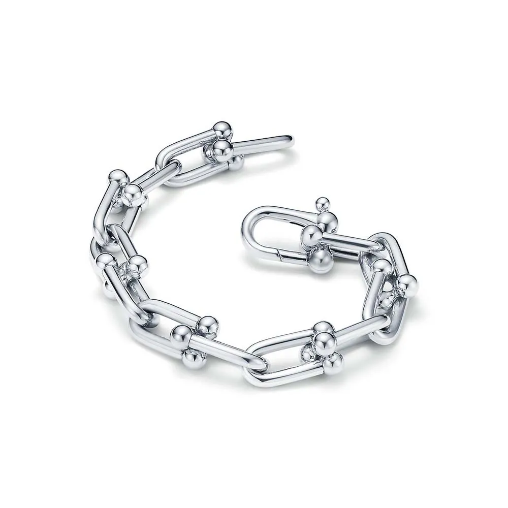 Pulseira de Elos Médios em Prata de Lei Tiff&Co.