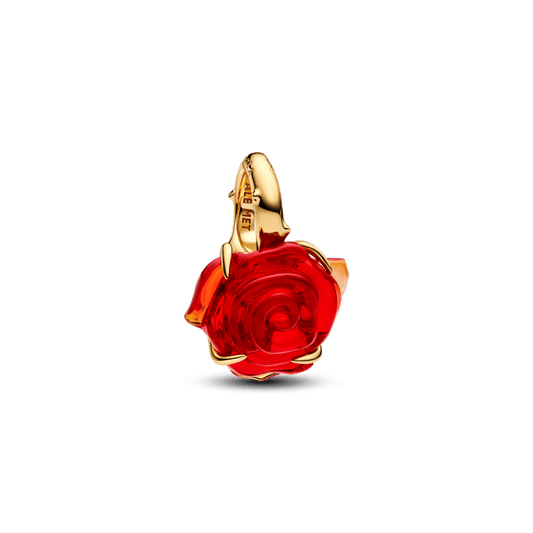 Charm Pendente Disney Rosa De A Bela E A Fera