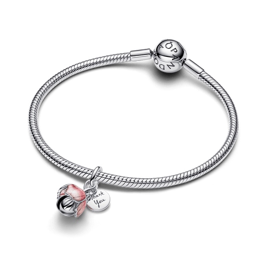 Charm Pendente Petalas De Rosa