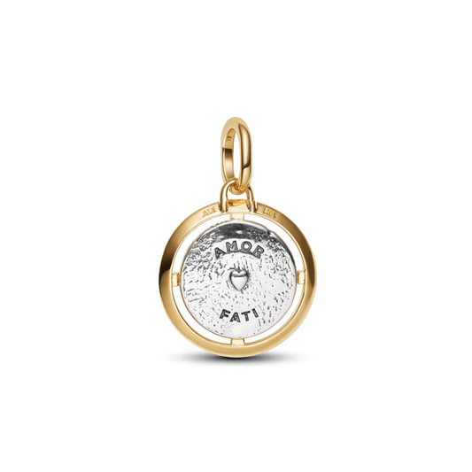 Charm Medalhão Anjos Dois Tons