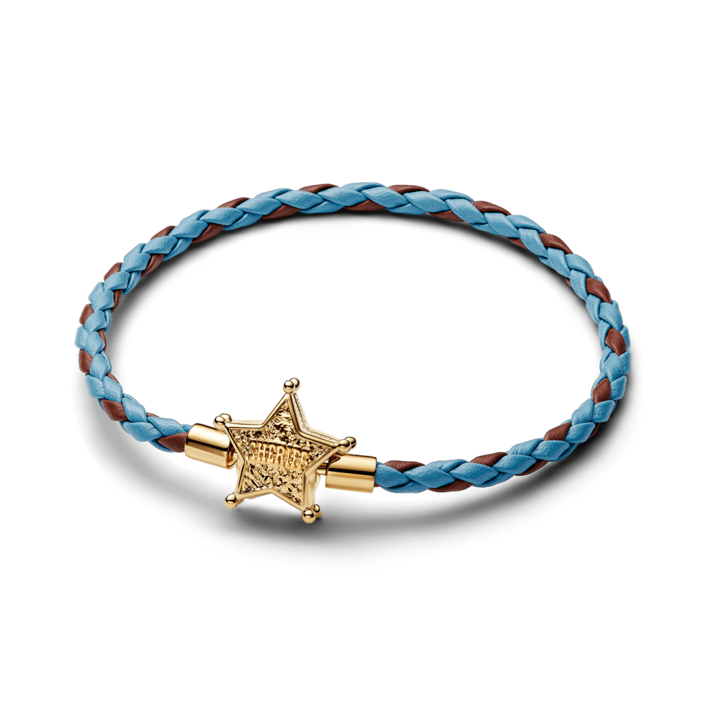 Bracelete De Couro Disney Toy Story Estrela De Xerife