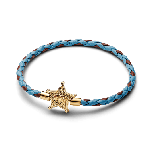 Bracelete De Couro Disney Toy Story Estrela De Xerife