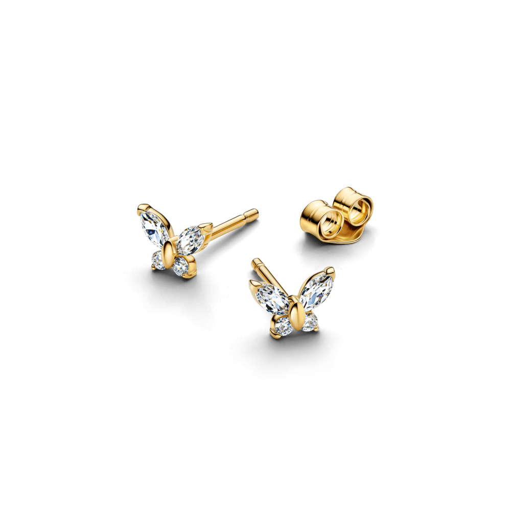 Brinco Pequena Borboleta Brilhante