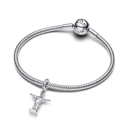 Charm Prata Pendente Cristo Redentor