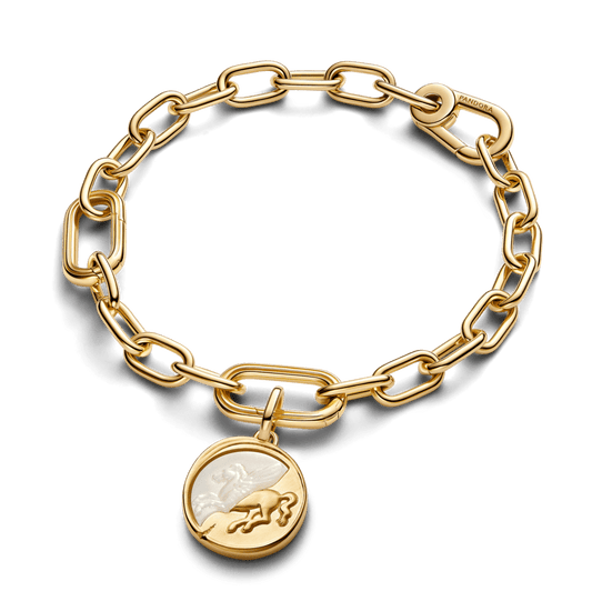 Charm Medalhão Pegasus Dourado