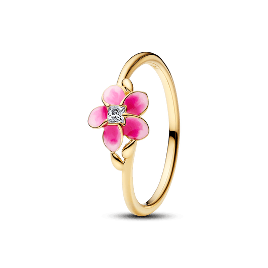 Anel Disney Moana Flor Jasmim Rosa