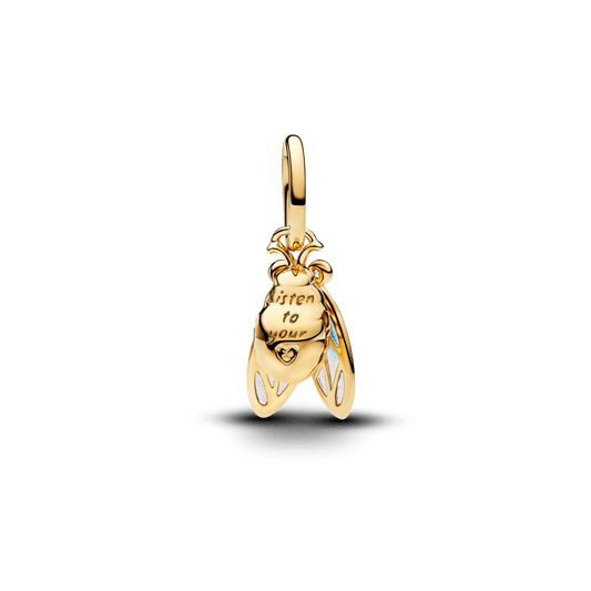 Charm Pendente Cigarra Dourada