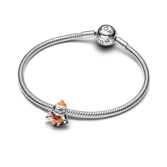 Charm Prata Disney Stitch De Halloween