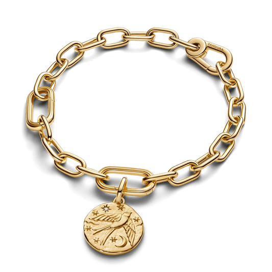 Charm Medalhão Andorinha Dourado
