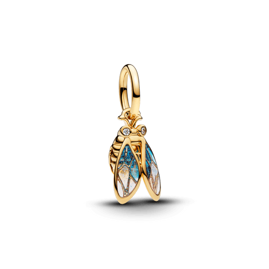 Charm Pendente Cigarra Dourada