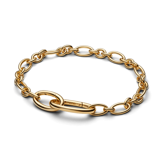 Bracelete Dourado Elos Ovais
