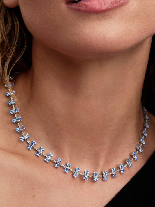 Colar Riviera Laço Azul Bridgerton