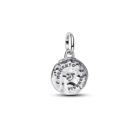 Charm Medalhão Serpente E Infinito Prata