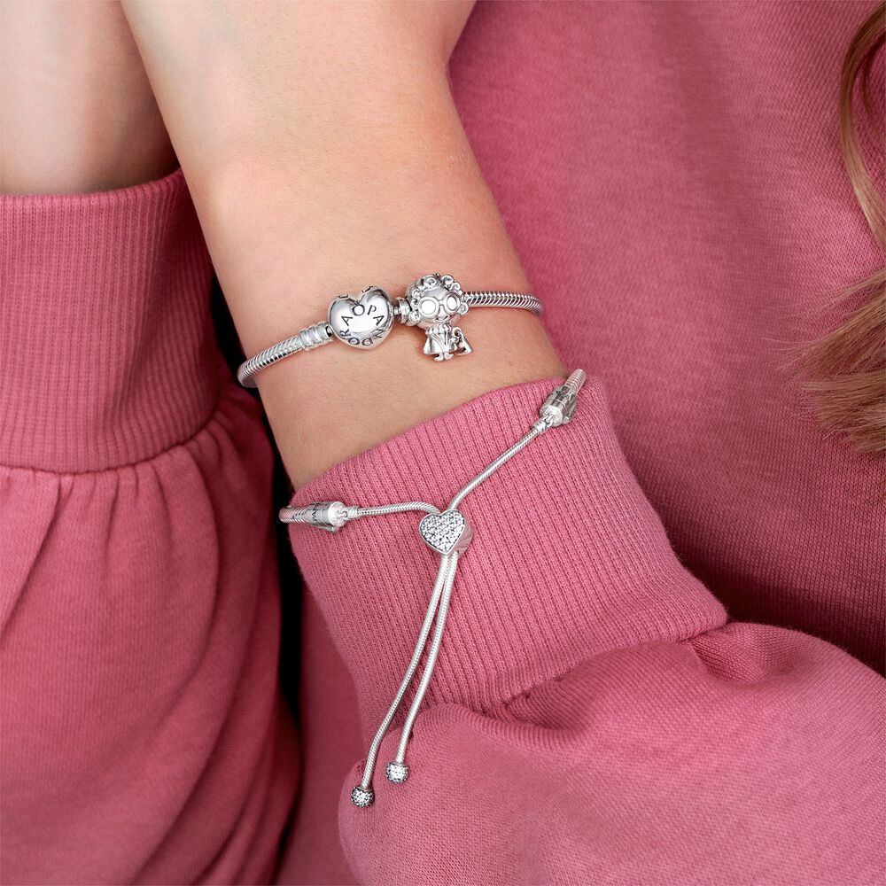 Pulseira Prata Ajustável Deslizante