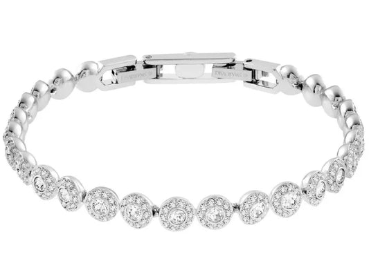 PULSEIRA ANGELIC, BRANCO, REVESTIDO A RÓDIO